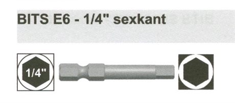 Bits Insex 1/4 fäste E6 längd  110 mm